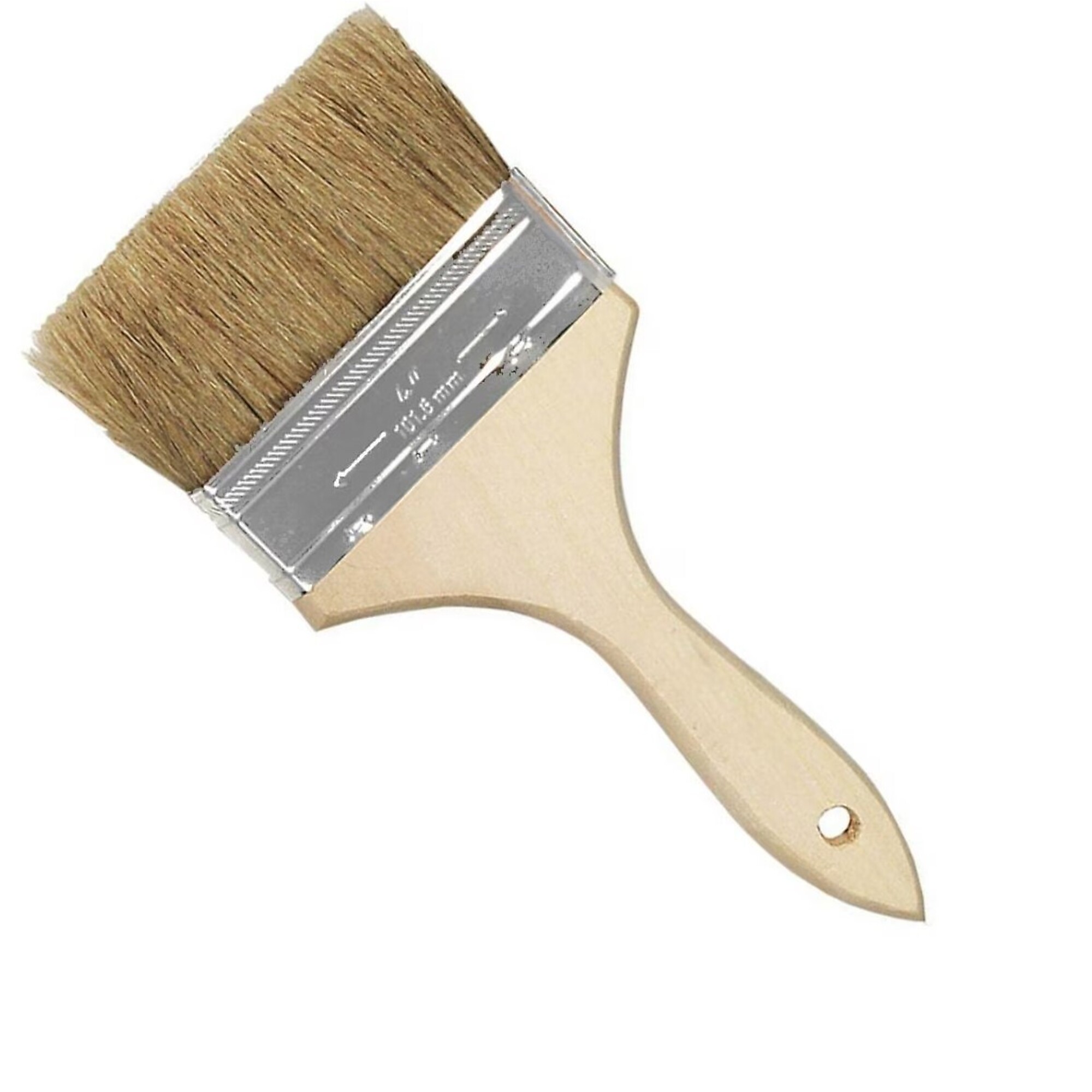 Starlee Imports, 4in. White Wood Handle Chip Brush Thick 12 pk, Included (qty.) 12 Width 4 in, Model# STA16024